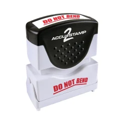 Stamps & Stamp Pads|Accu-Stamp 2 Pre-Inked Stamp, "Do Not Bend", Red Ink (035633)