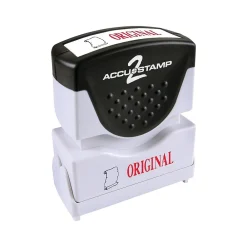 Stamps & Stamp Pads|Accu-Stamp 2 Pre-Inked Stamp, "ORIGINAL", Blue and Red Inks (035540)