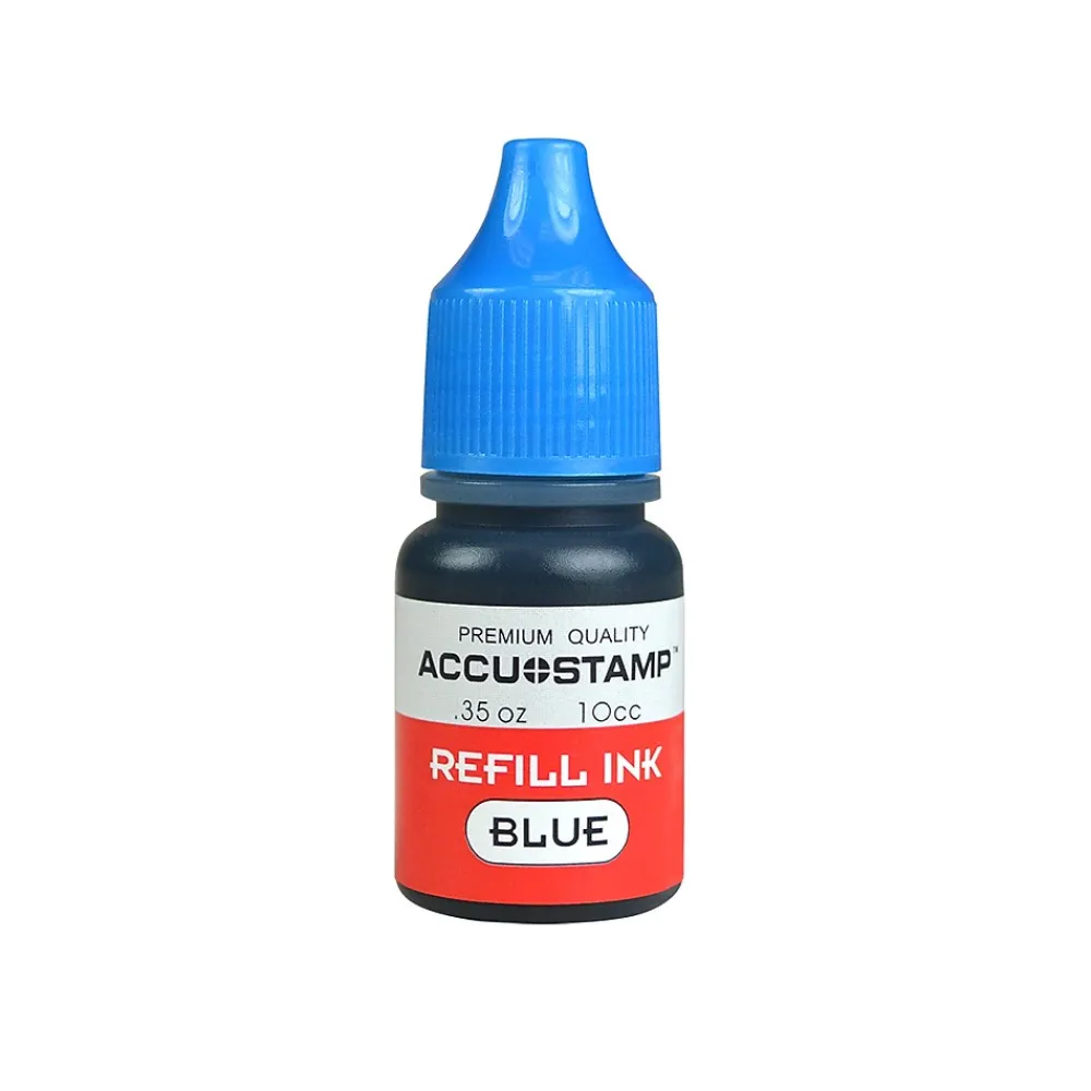 Stamps & Stamp Pads|Accu-Stamp Pre-Inked Stamp, "Thank You!", Blue Ink (035672)