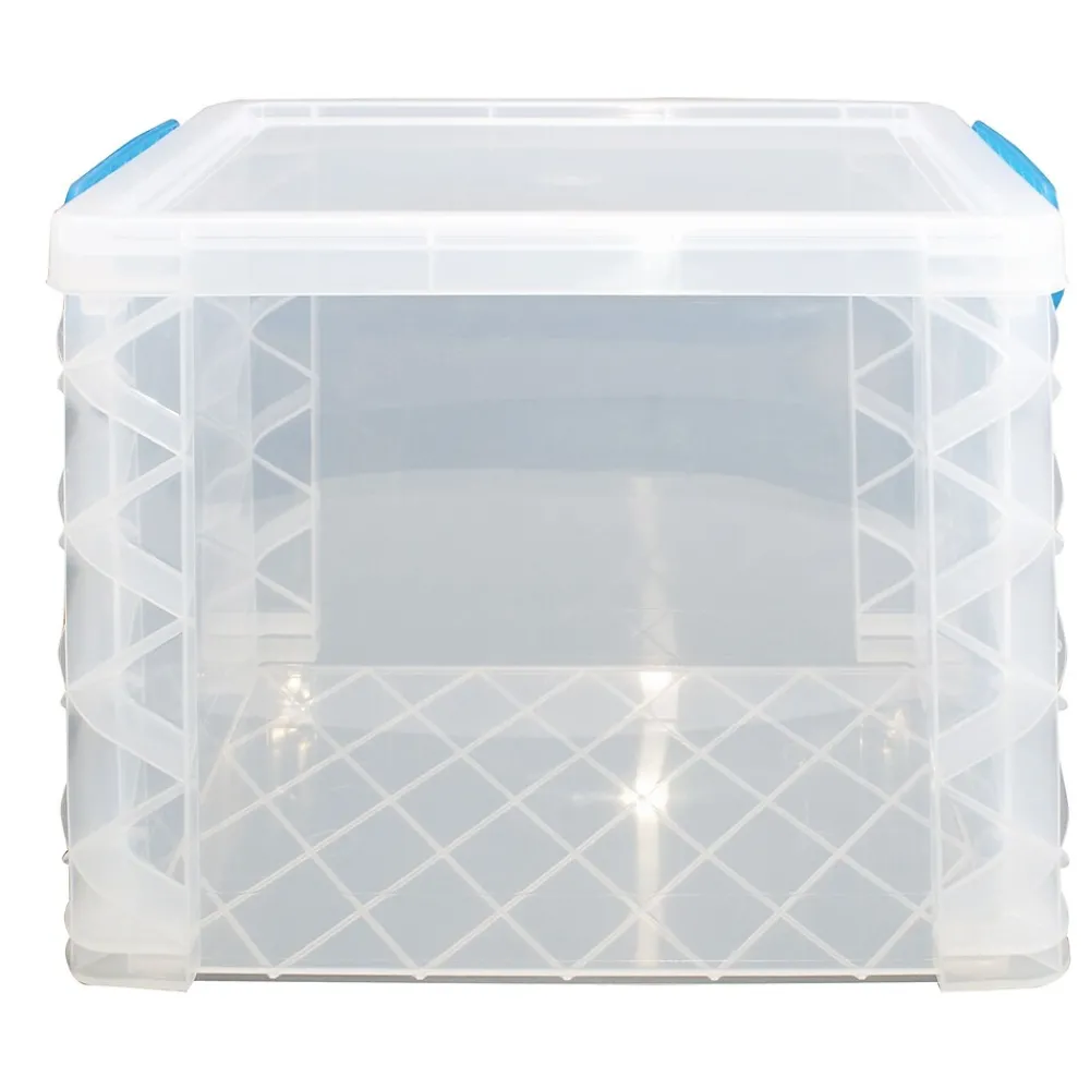 File Storage|Advantus Super Stacker File Box, Letter Size, Clear (36872)