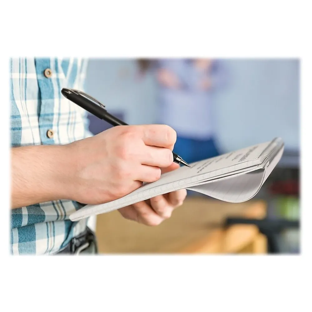 Notepads|Ampad Earthwise Notepad, 4" x 8", Gregg, White, 70 Sheets/Pad, (TOP25-280R)