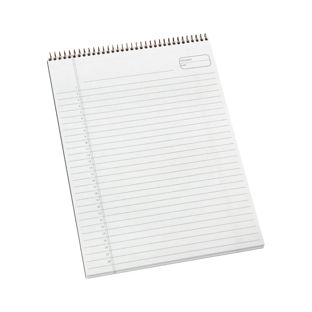 Notepads|Ampad Gold Fibre Designer Series Notepad, 8.5" x 11.75", Wide Ruled, Classic Green Cover, 70 Sheets/Pad (20-811)