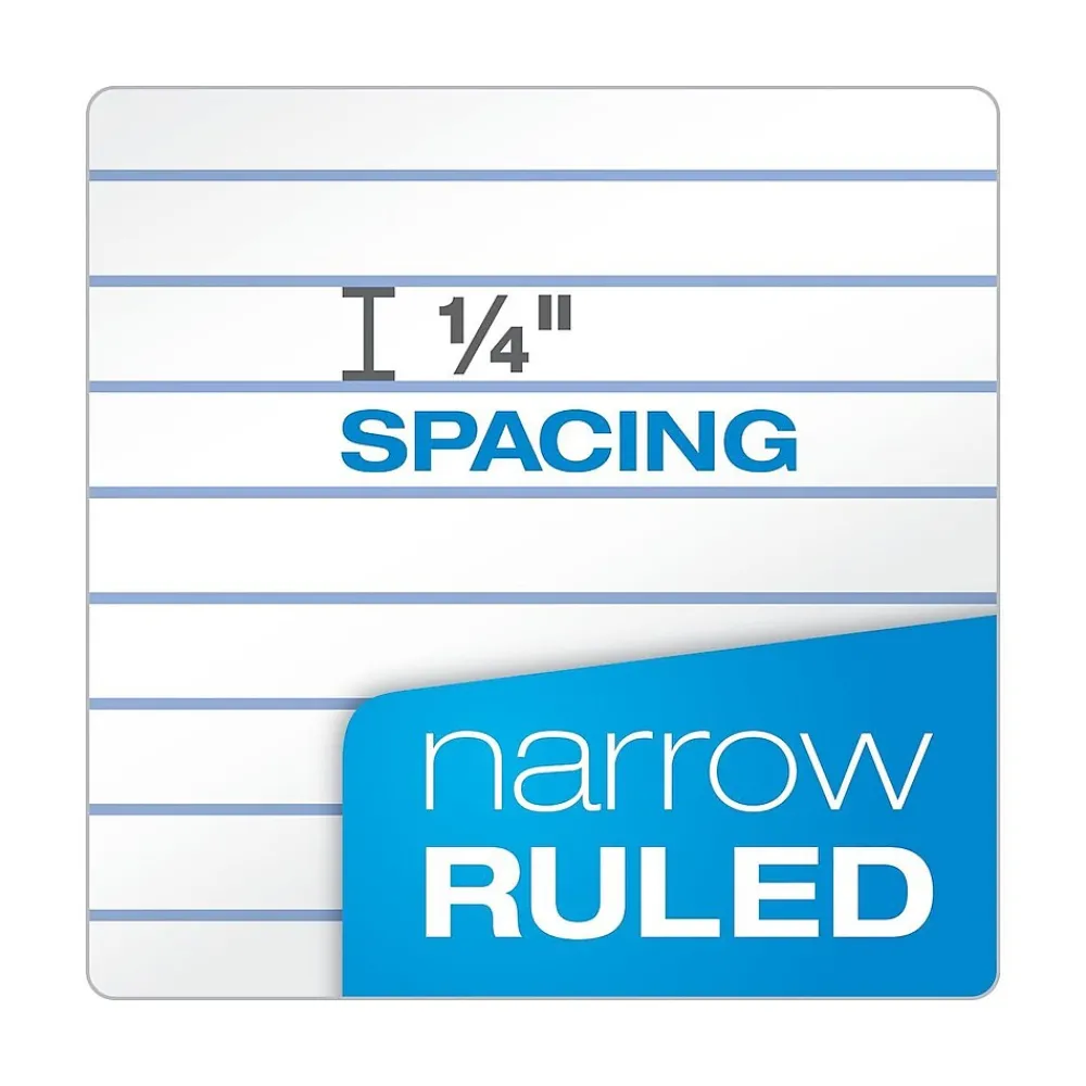 Notepads|Ampad Memo Pads, 3" x 5", Narrow Ruled, 50 Sheets, Assorted Colors, Each (25-093)