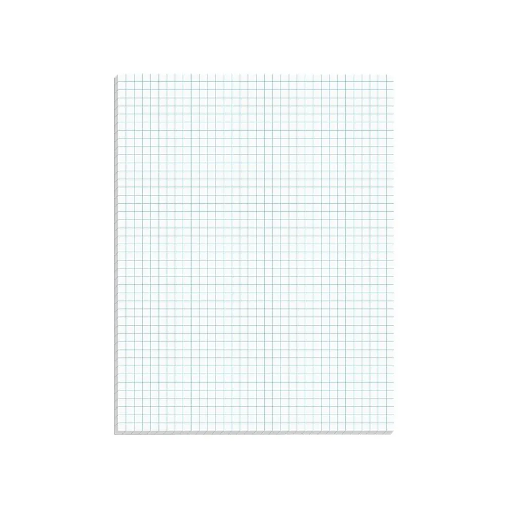 Notepads|Ampad Notepad, 8.5" x 11", Graph, White, 50 Sheets/Pad (TOP22-000)