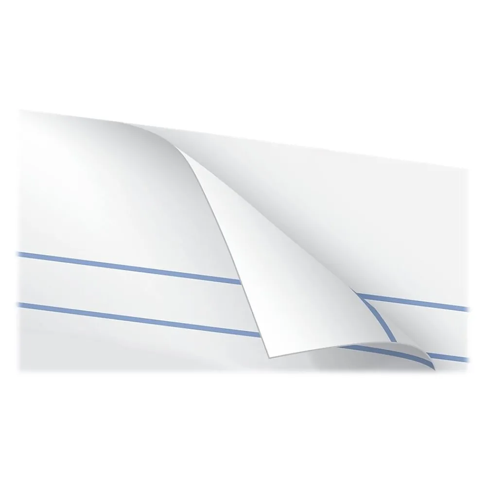 Notepads|Ampad Notepads, 5" x 8", College, White, 50 Sheets/Pad, 12 Pads/Pack (TOP20-304)