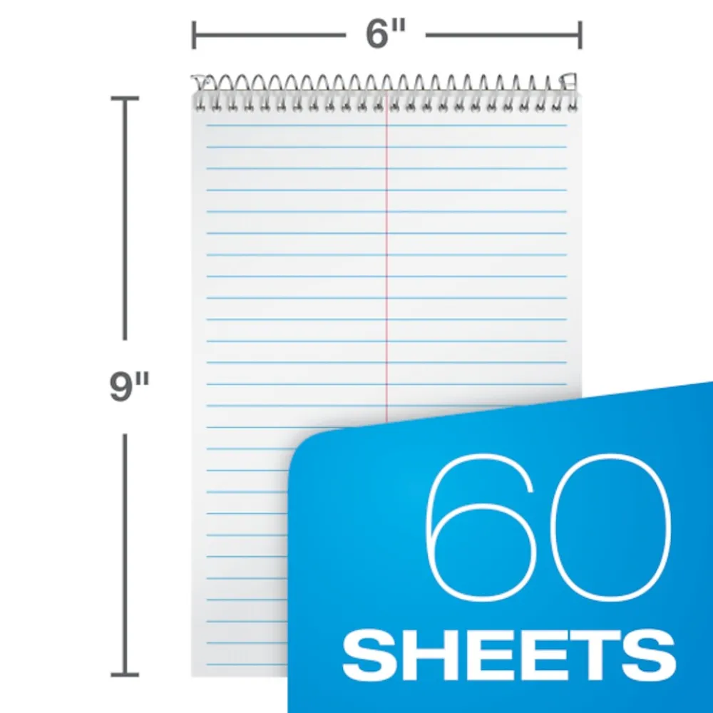 Notepads|Ampad Steno Pad, 6" x 9", Gregg, White, 60 Sheets/Pad (TOP 25-470)