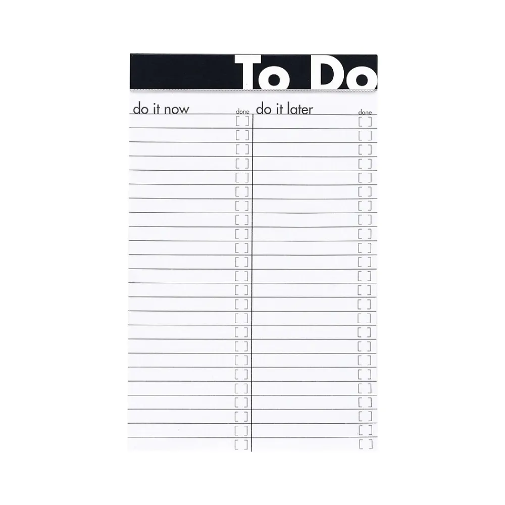 Notepads|Ampad To Do Notepad, 5" x 8", Wide Ruled, Assorted Colors, 50 Sheets/Pad (20-001)