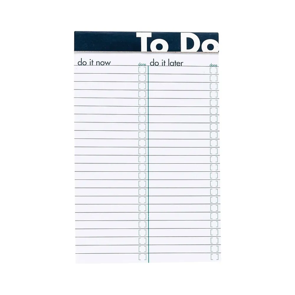 Notepads|Ampad To Do Notepad, 5" x 8", Wide Ruled, Assorted Colors, 50 Sheets/Pad (20-001)