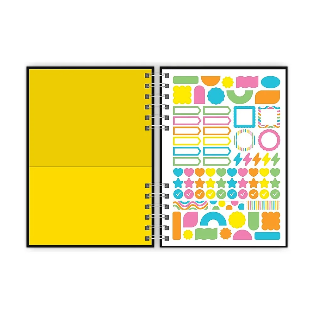 Journals|Astrobrights Twin Wire Journal, 6.5" x 8.25", Assorted Colors, 180 Pages, 2/Pack (91556)