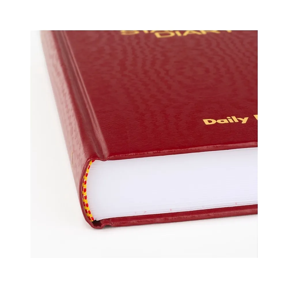Journals|AT-A-GLANCE Standard Hardcover 2025 Daily Reminder, 5.75" x 8.25", Red (SD389-13-25)