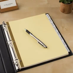 Dividers|Avery Big Tab Insertable Paper Dividers, Clear 8 Tab, Buff (11112)