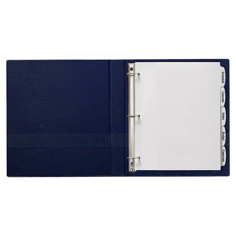 Dividers|Avery Big Tab Printable Paper Dividers with White Labels, 5 Tabs, 20 Sets/Pack (11434)