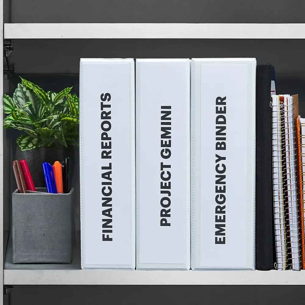 Dividers|Avery Binder Spine Inserts, 3" Spine Width, White, 15/Pack (89109)