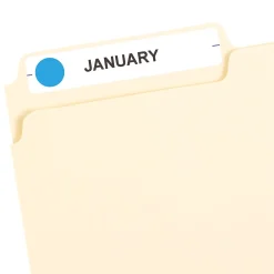 Labels|Avery Color-Coding Labels, 1/2 " Dia, Light Blue, Non-Printable, 840 Labels/Pack (5050)