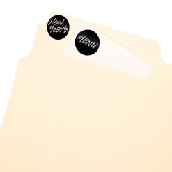 Labels|Avery Color-Coding Labels on 4" x 6" Sheets, 3/4" Dia, Black, Non-Printable, 1,008 Labels/Pack (5459)