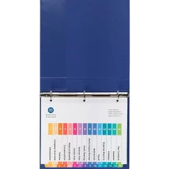 Dividers|Avery Customizable Table Of Contents Divider, 15-Tab, White, 3 Sets/Pack (11074)