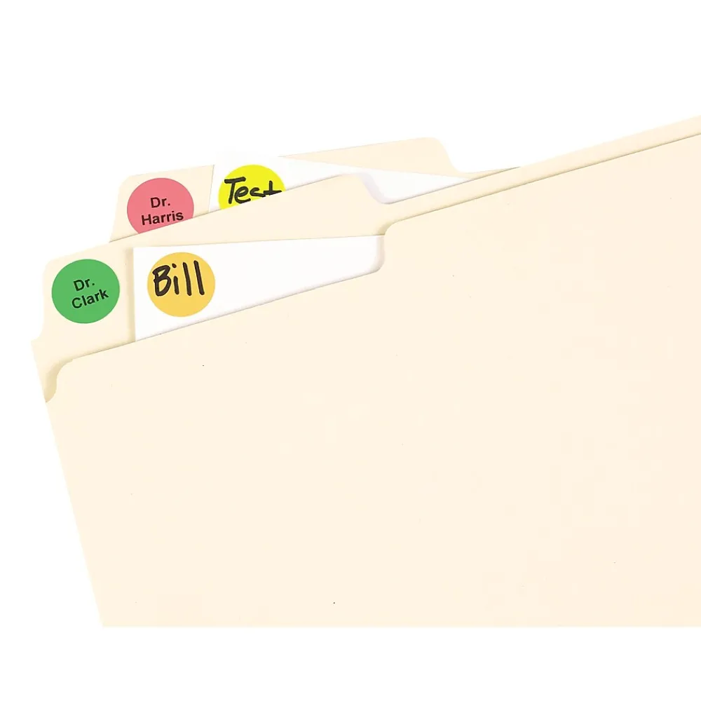 Labels|Avery Easy Peel Laser Color-Coding Labels, 3/4" Dia, Assorted Neon, 1,008 Labels/Pack (5474)