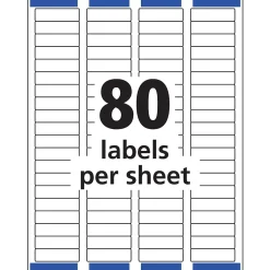 Labels|Avery Easy Peel Laser Return Address Labels, 1/2