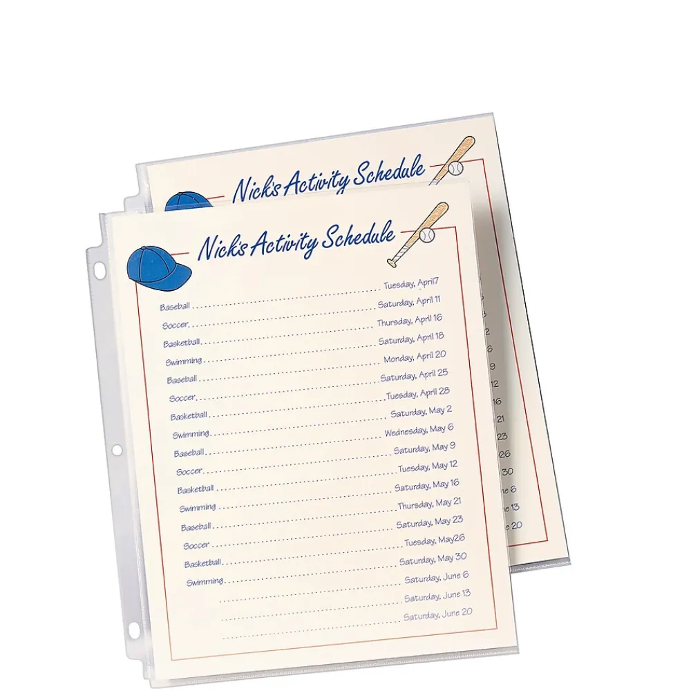 Sheet Protectors|Avery Economy Weight Sheet Protectors, 8-1/2" x 11", Clear, 50/Box (74090)