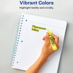 Highlighters|Avery Hi-Liter Tank Highlighters, Chisel, Orange, Dozen (24050)