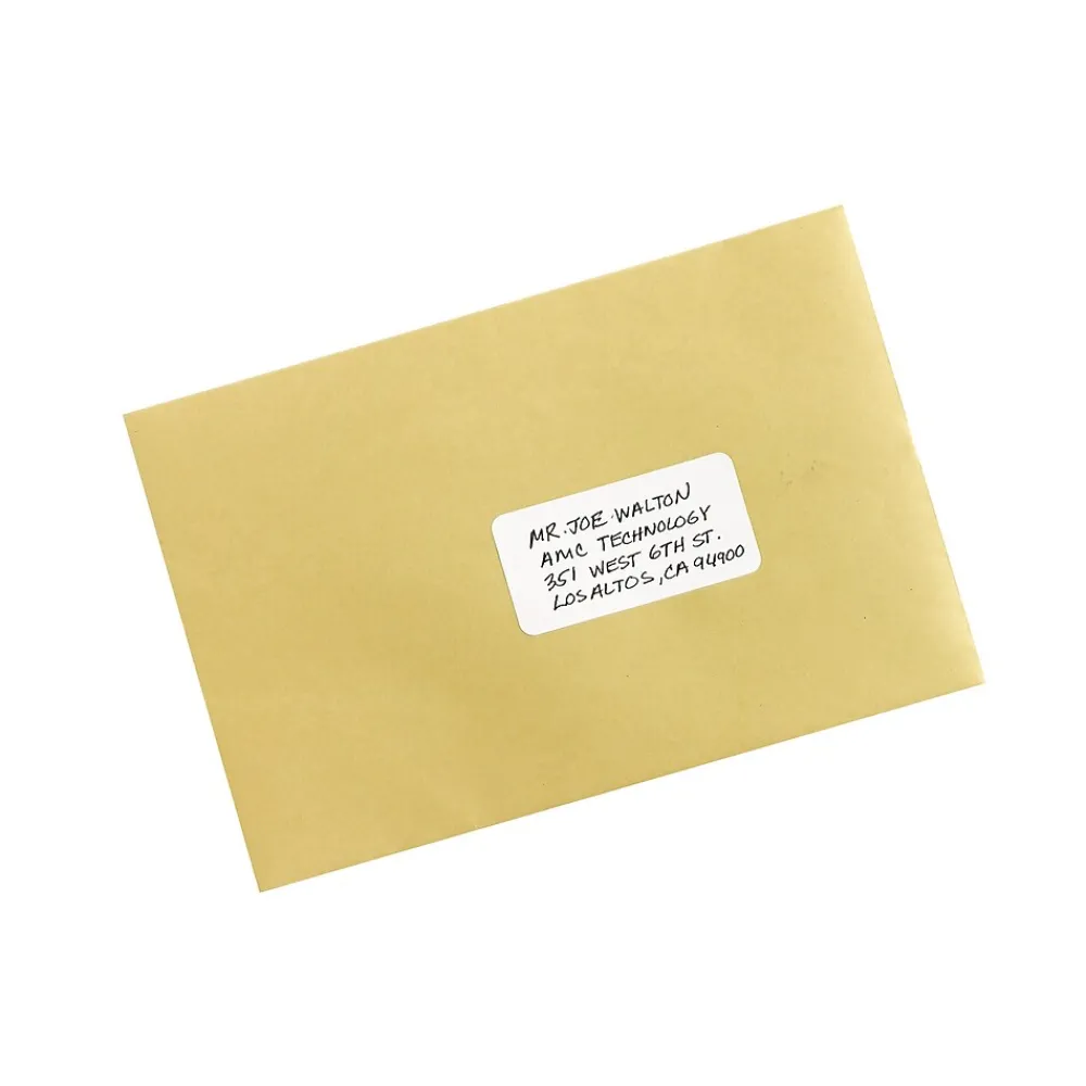 Labels|Avery Laser/Inkjet Multipurpose Labels, 1-1/2" x 3", White, 150 Labels/Pack (5440)