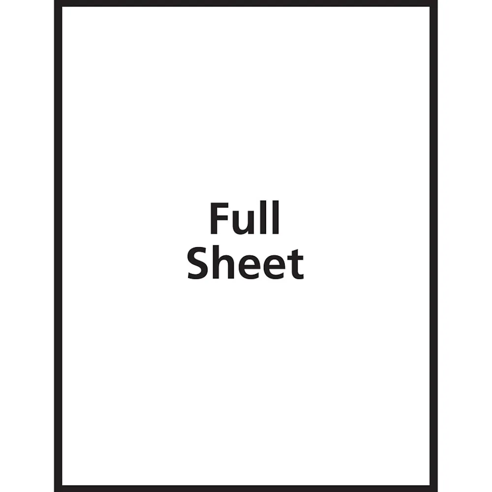 Labels|Avery Laser/Inkjet Multipurpose Printable Sticker Project Paper, 8.5" x 11", Glossy Clear, 7 Stickers/Pack (4397)