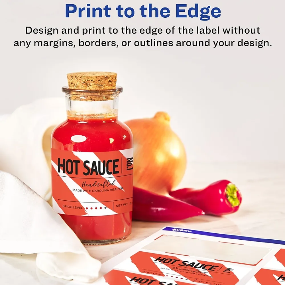 Labels|Avery Laser/Inkjet Rectangle Labels, 2" x 3", Matte White, 200 Labels/Pack (94327)
