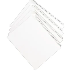 Dividers|Avery Legal Pre-Printed Paper Divider Collated Set, 76-100 Tabs, White, Allstate Style, Letter Size (01704)