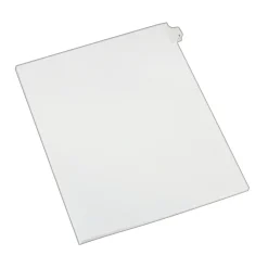 Dividers|Avery Legal Pre-Printed Paper Dividers, Side Tab #2, White, Allstate Style, Letter Size, 25/Pack (82200)