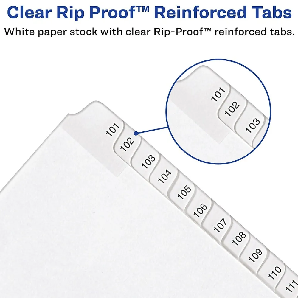 Dividers|Avery Legal Pre-Printed Paper Divider Collated Set, 26-50 Tabs, White, Allstate Style, Letter Size (01702)