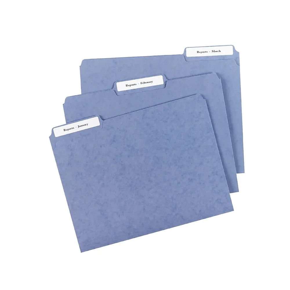 Labels|Avery Mini-Sheets Laser/Inkjet File Folder Labels, 2/3" x 3-7/16", White, 300 Labels/Pack (2181)