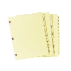 Dividers|Avery Pre-Printed Paper Dividers with Laminated Tabs, A-Z Tabs, Buff, Copper Reinforced (24280)