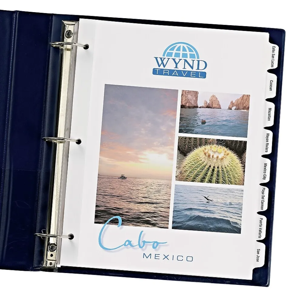 Dividers|Avery Print-On Paper Dividers, 8 Tabs, White (11528)