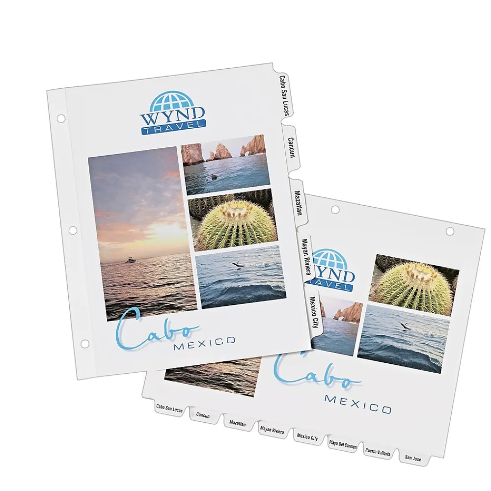Dividers|Avery Print-On Paper Dividers, 5 Tabs, White (11511)