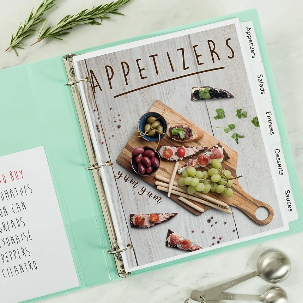 Dividers|Avery Print-On Paper Dividers, 5 Tabs, White, 25 Sets/Pack (11517)