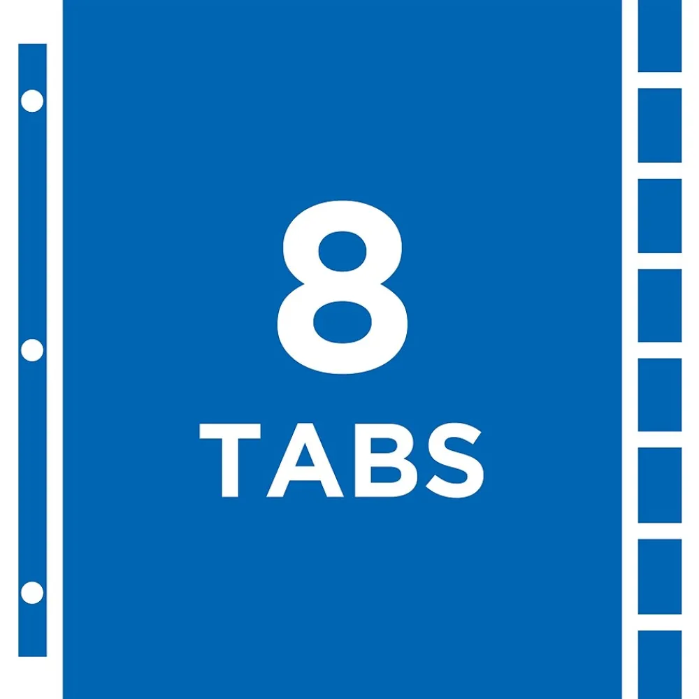 Sheet Protectors|Avery Protect 'n Tab Heavyweight Sheet Protectors, 8-1/2" x 11", Clear, 1/Set (74161)