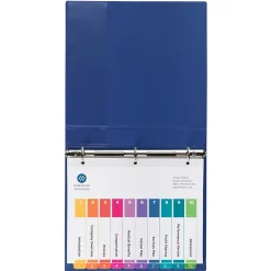 Dividers|Avery Ready Index Table of Contents EcoFriendly Paper Dividers, 1-5 Tabs, Multicolor, 3 Sets/Pack (11080)