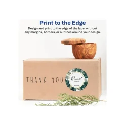 Labels|Avery Sure Feed Laser/Inkjet Round Labels, 3