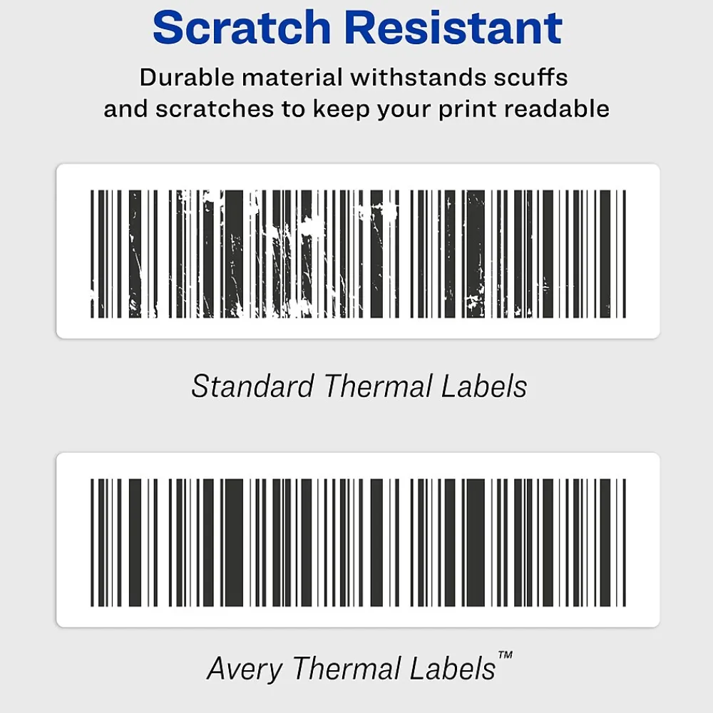 Labels|Avery Thermal Shipping Labels, 2-1/8" x 4", White, 140 Labels/Box (4153)