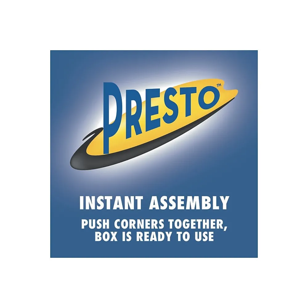 File Storage|Bankers Box® Bankers Box Presto Heavy-Duty Instant Assembly File Storage Boxes, Lift-Off Lid, Letter/Legal Size, 4/Pack (0063602)