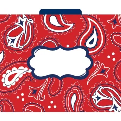 File Folders|Barker Creek Bandana Letter-Size File Folders, 24/Set (BC3943)