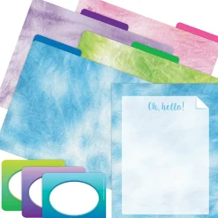File Folders|Barker Creek Blue Ombré File Folder, 1/3-Cut Tab, Letter Size, Assorted, 107/Set (152)