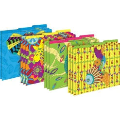 File Folders|Barker Creek Bohemian Animals File Folder, 1/3-Cut Tab, Letter Size, Assorted, 42/Set (4408)