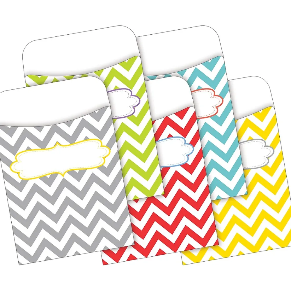 File Folders|Barker Creek Chevron Beautiful File Folders, 1/3-Cut Tab, Letter Size, Assorted, 42/Set (4415)