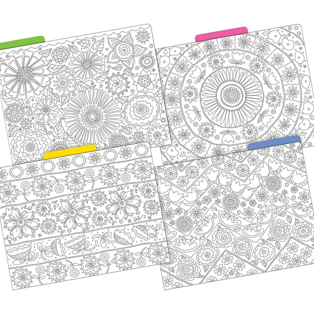 File Folders|Barker Creek Color Me! File Folder Set, 1/3-Cut Tab, Letter Size, In My Garden, 12/Pack (2008)