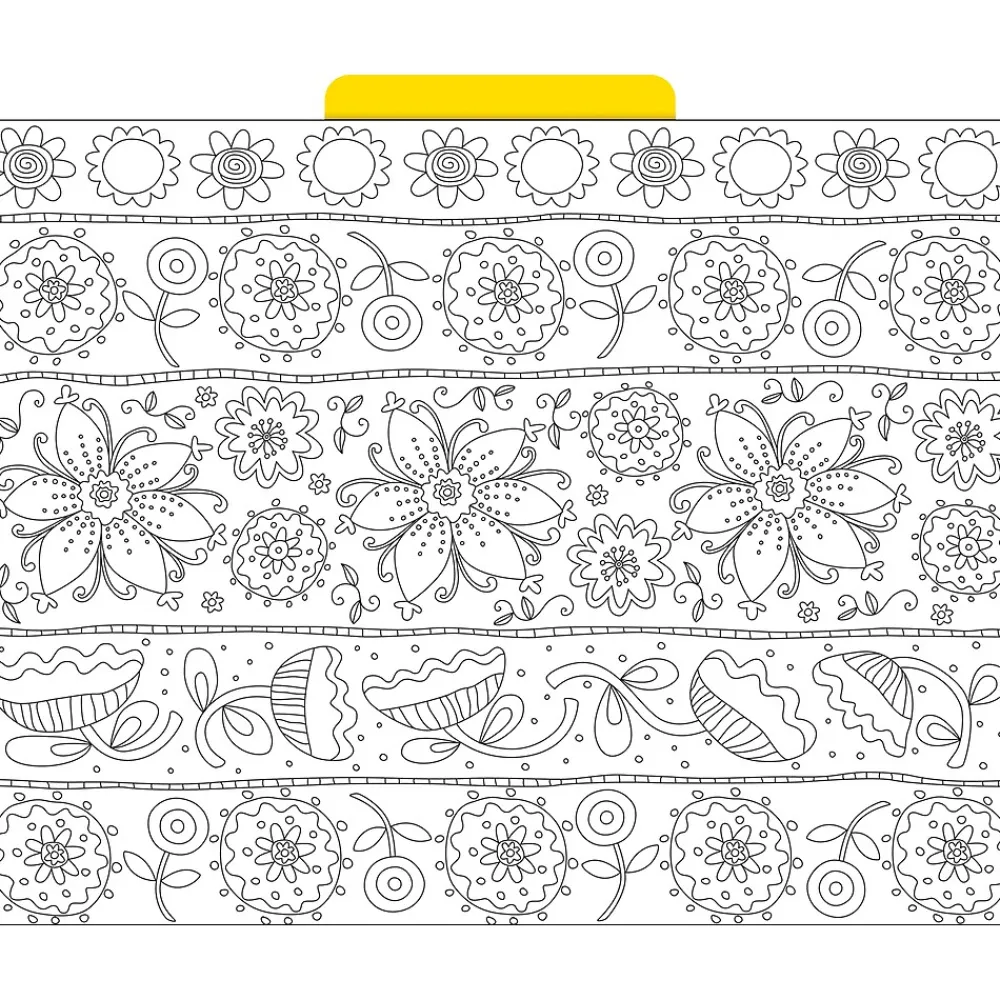 File Folders|Barker Creek Color Me! File Folder Set, 1/3-Cut Tab, Letter Size, In My Garden, 12/Pack (2008)