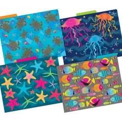 File Folders|Barker Creek File Folder Set, 1/3-Cut Tab, Letter Size, Kai Ola, 24/Set (4382)