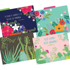 File Folders|Barker Creek File Folder Set, 1/3-Cut Tab, Letter-Size, Petals & Prickles, 24/Set (4370)