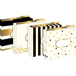 File Folders|Barker Creek File Folder Set, 1/3-Cut Tab, Letter Size, Gold, 12/Pack (2001)