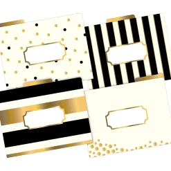 File Folders|Barker Creek File Folder Set, 1/3-Cut Tab, Letter Size, Gold, 12/Pack (2001)